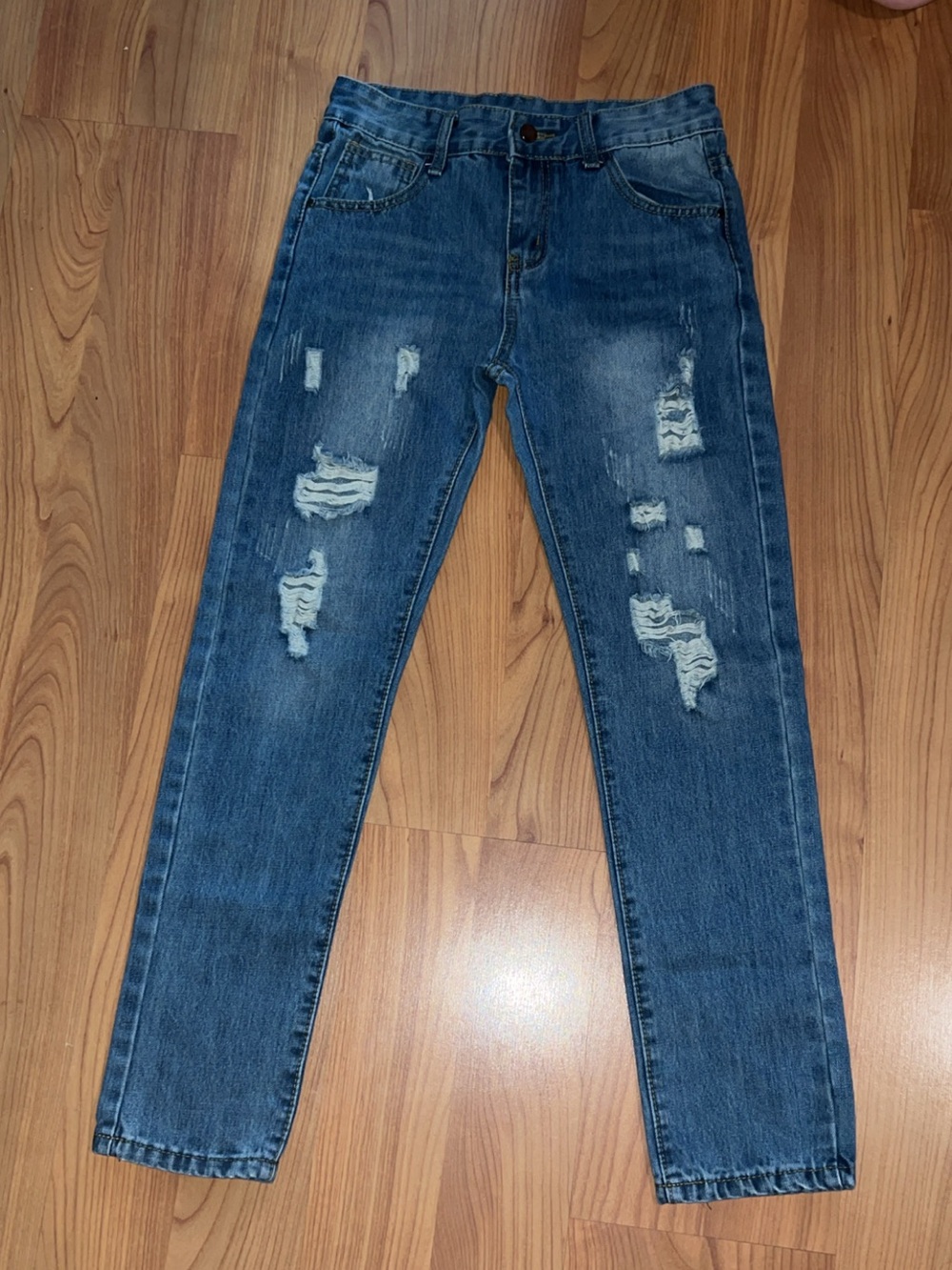 Boys Distressed Skinny Jeans